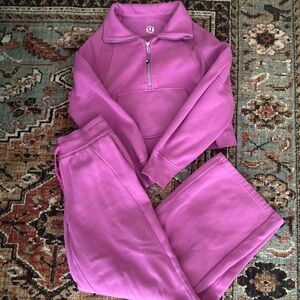 Lululemon Pow Pink Scuba Set